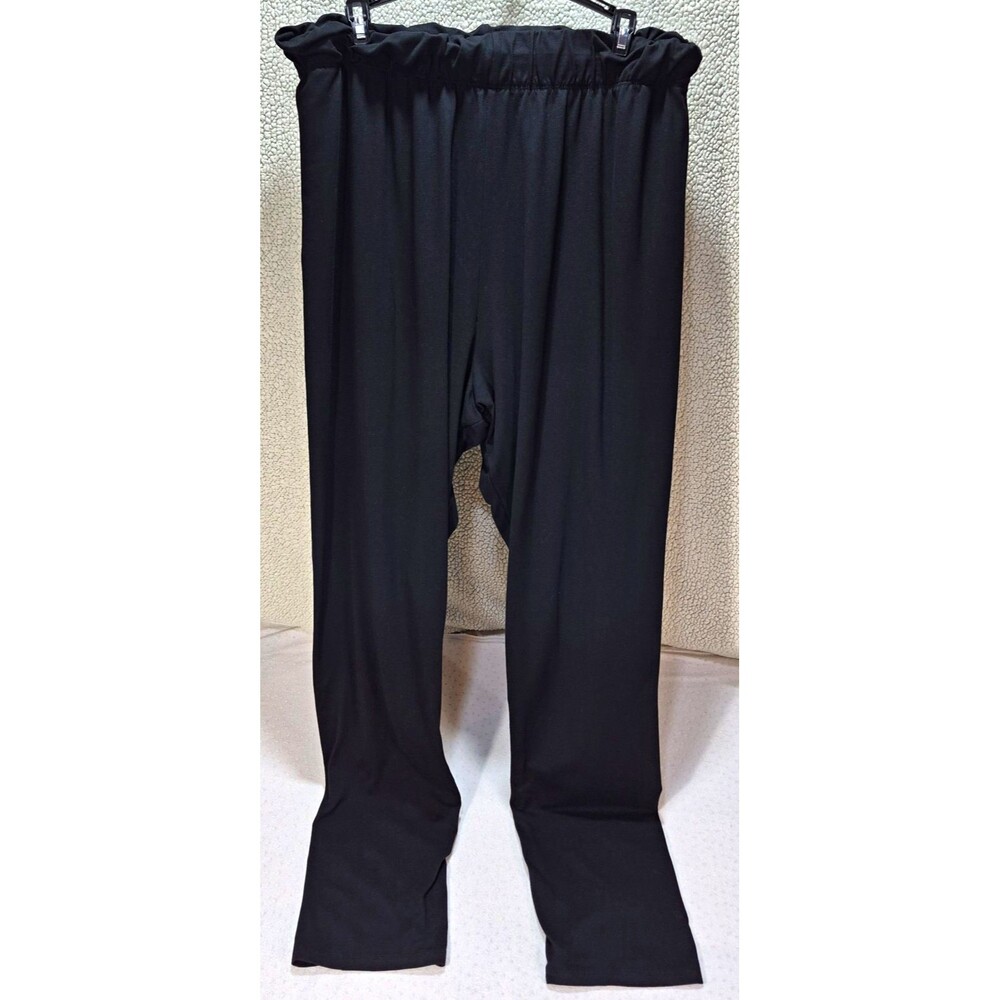 Rue 21 rue+ Womens Size 3X Black Pull On Elastic Waist Stretch Straight Pants